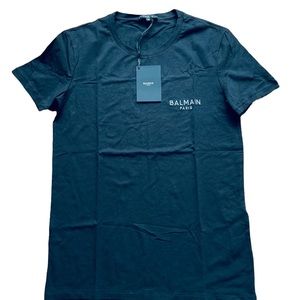 BALMAIN**Black Shirt w/Silver BALMAIN**Med. $425